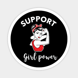 Support Girl Power Magnet